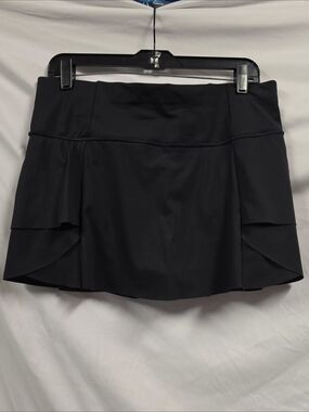 Athleta Black Performance Skort with Layered Hem
